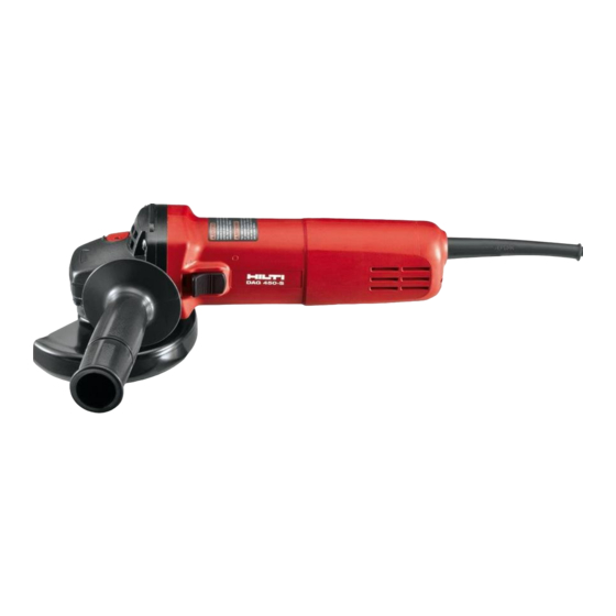 Hilti DAG 450-S Manual De Instrucciones