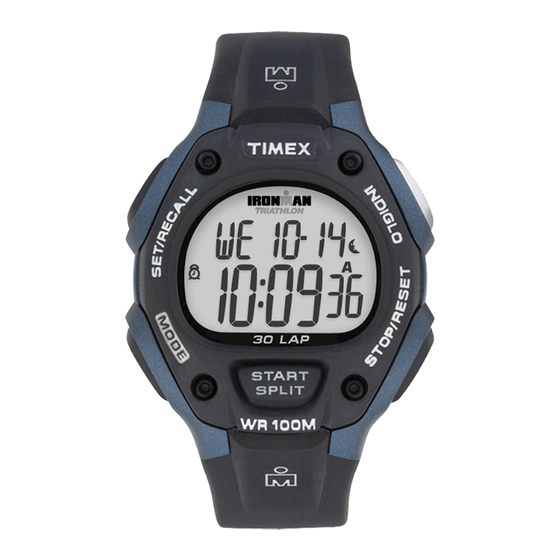 Timex Ironman Manual De Instrucciones
