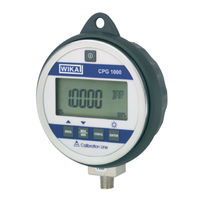 WIKA CPG1000 Manual De Instrucciones
