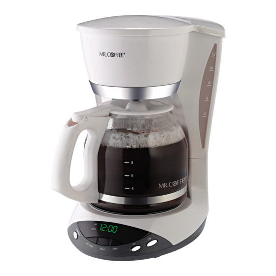 Mr Coffee DW Serie Manual Del Usuario