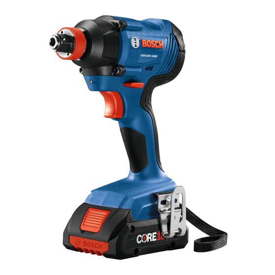 Bosch GDX18V-1600 Instrucciones De Funcionamiento Y Seguridad