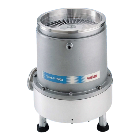 Varian Turbo-V 1800A Manual De Instrucciones