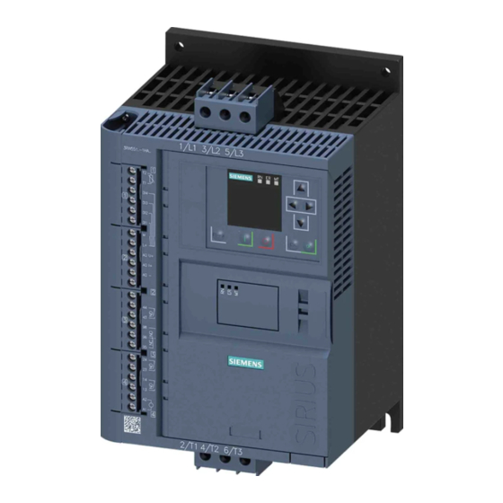 Siemens SIRIUS 3RW55 Manuales