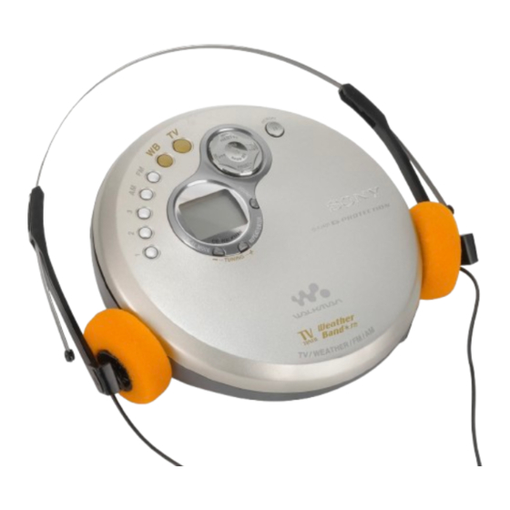 Sony D-FJ401 Manual De Instrucciones