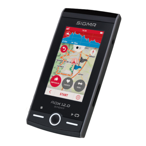 Sigma ROX 12.0 SPORT Guia Del Usuario