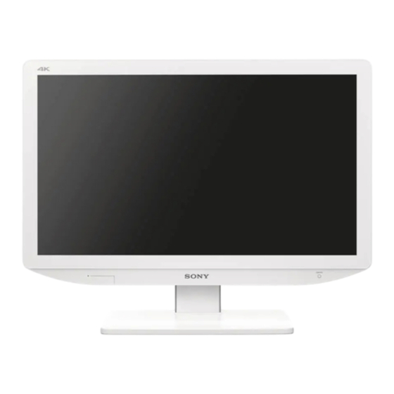Sony LMD-X2705MD Manual De Instrucciones