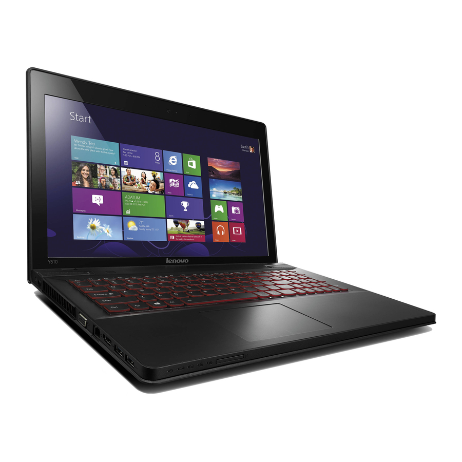 Lenovo IdeaPad Y410p Guia Del Usuario