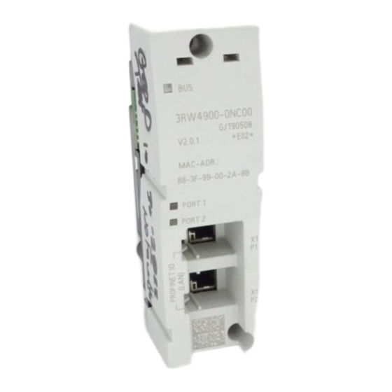 Siemens SIRIUS 3RW4900-0NC00 Instructivo