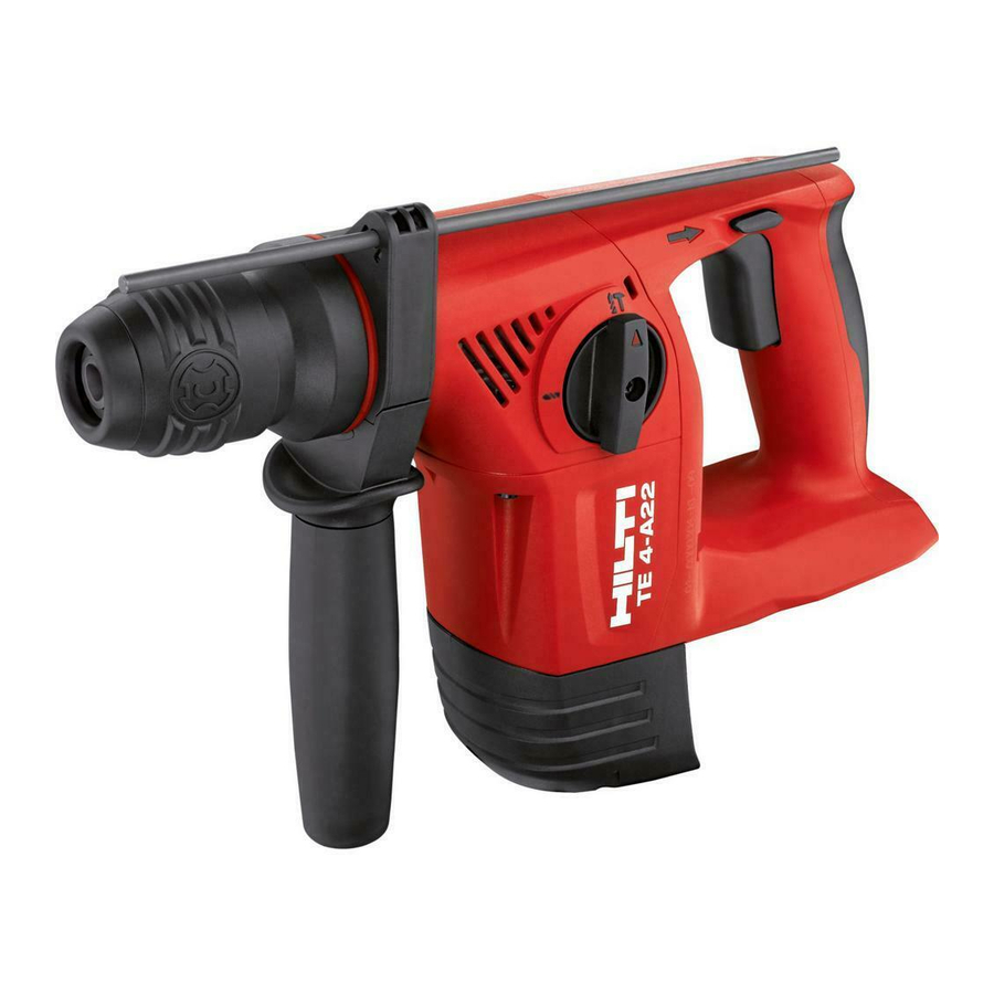 Hilti TE 4-A22 Manual De Instrucciones