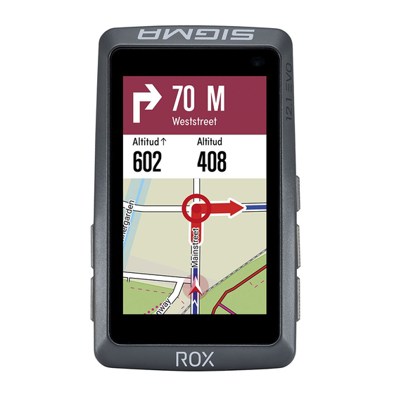 Sigma ROX 12.1 EVO Manual