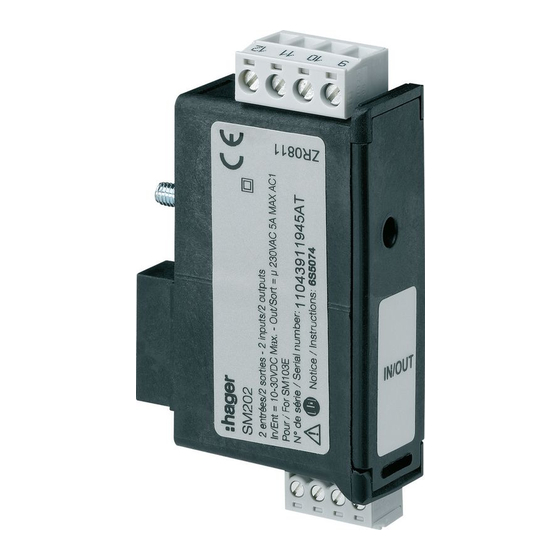 hager SM202 Instrucciones De Uso