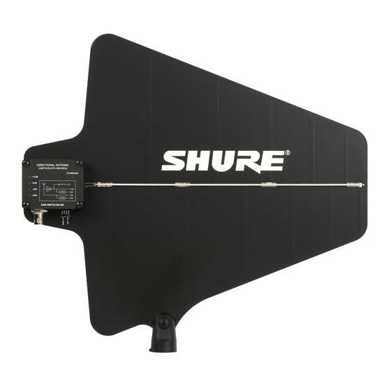 Shure UA874 Manual De Instrucciones
