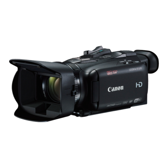 Canon LEGRIA HF G40 Manual De Instrucciones