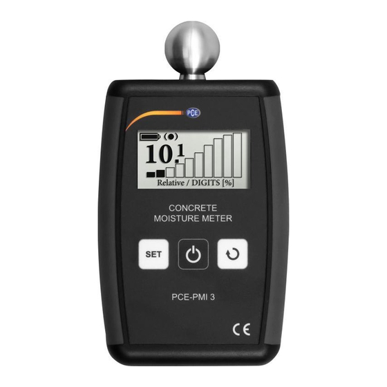PCE Instruments PCE-PMI 3 Manual De Instrucciones