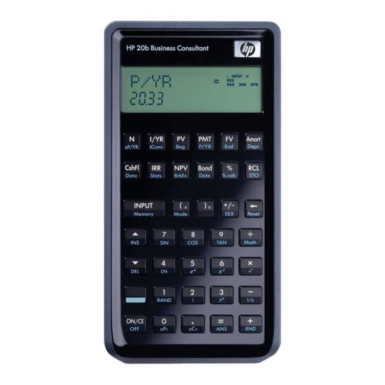 HP 20b Business Consultant Guia De Inicio Rapido