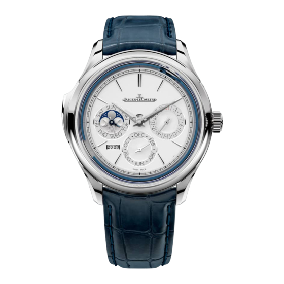 Jaeger-leCoultre MASTER GRANDE TRADITION CALIBRE 950 Guia De Inicio Rapido