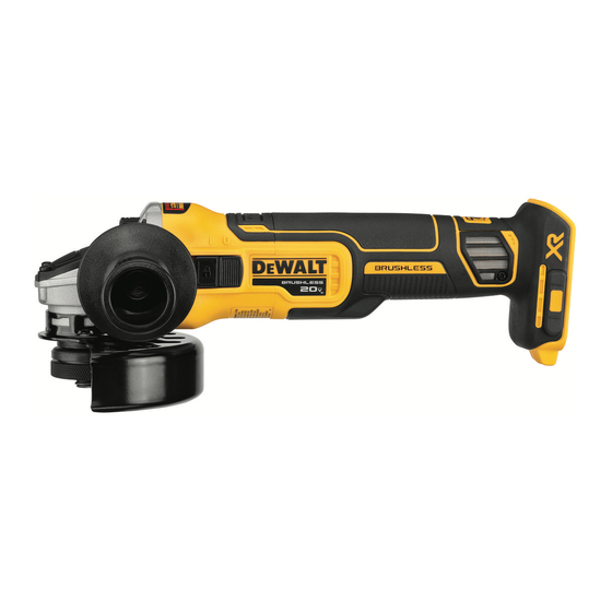 DeWalt DCG405B Manual De Instrucciones