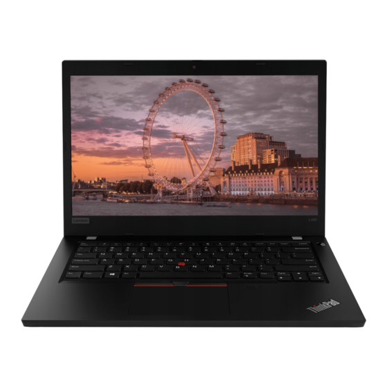 Lenovo ThinkPad L490 Guia Del Usuario