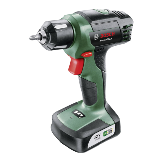 Bosch EasyDrill 12 Manual Original