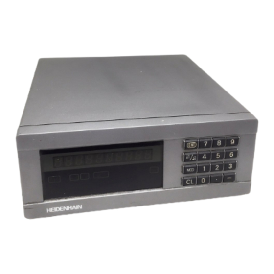 HEIDENHAIN ND 220 Manual Del Usuario