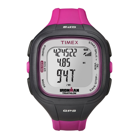 Timex Easy Trainer Ironman Guia Del Usuario