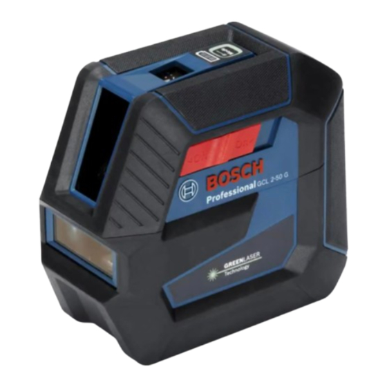 Bosch GCL 2-50 G Professional Manual Original
