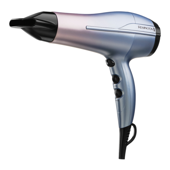 Remington Mineral Glow Hairdryer D5408 Manual De Instrucciones