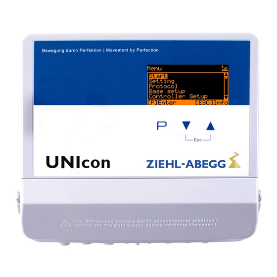 ZIEHL-ABEGG CXE/AV Manual De Instrucciones