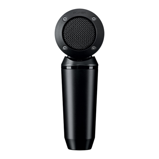 Shure PG ALTA Serie Guia Del Usuario
