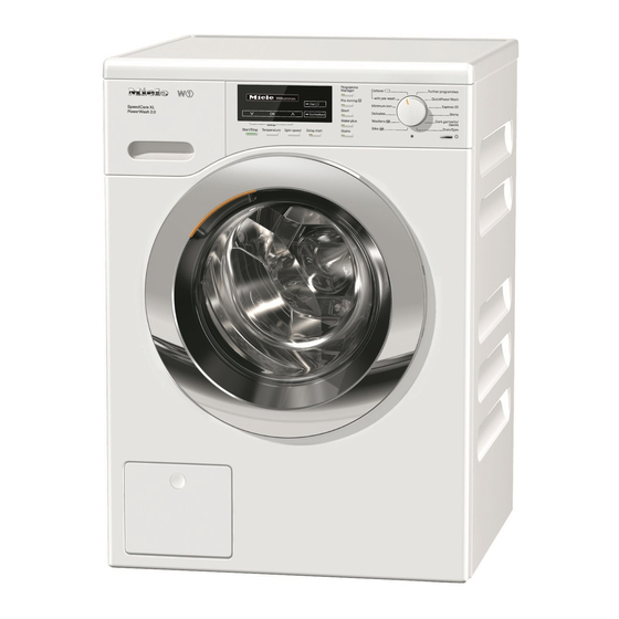 Miele WKF 322 SpeedCare XL Manuales