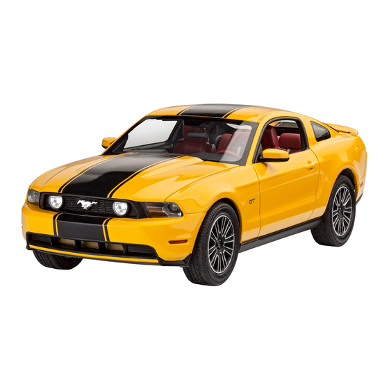 REVELL 2010 FORD MUSTANG GT Manual De Instrucciones