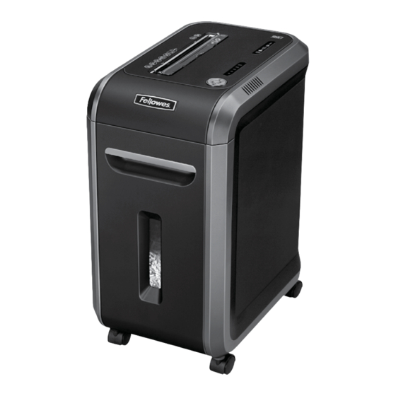 Fellowes POWERSHRED 99Ci Manual De Instrucciones