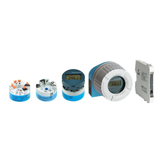 Endress+Hauser iTEMP TMT71 Manual De Instrucciones