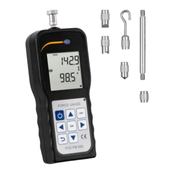 PCE Instruments PCE-FM 500N Manual De Instrucciones