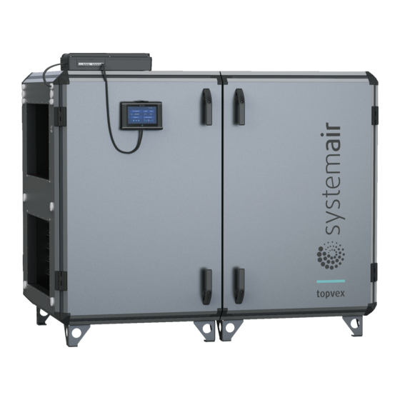 SystemAir Topvex SR Instrucciones De Instalación