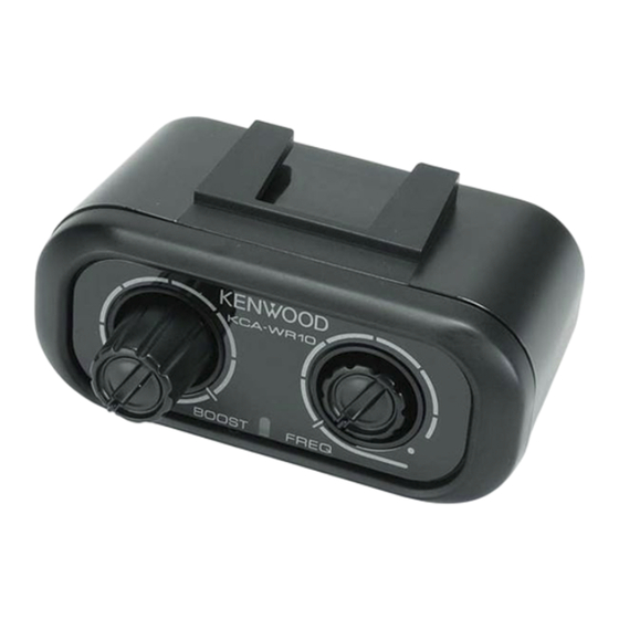 Kenwood KCA-WR10 Manual De Instrucciones
