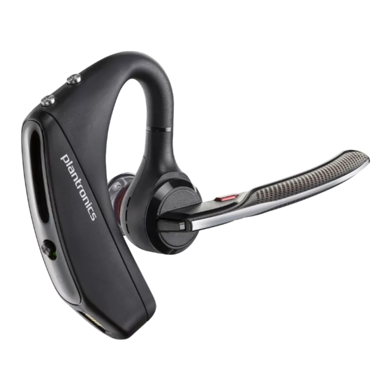 Plantronics Voyager 5200 Serie Guía De Usuario