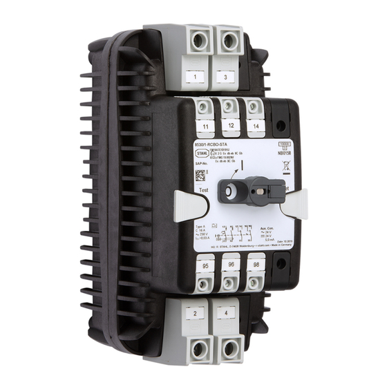 Stahl 8530/1-RCBO Serie Manual De Instrucciones