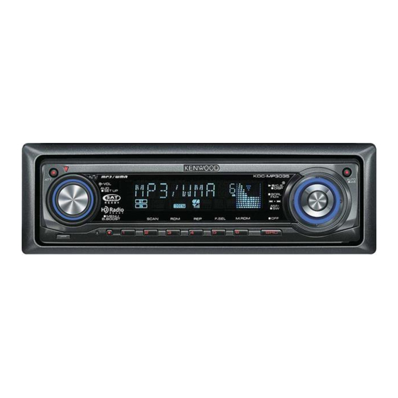 Kenwood KDC-MP3035 Manual De Instrucciones