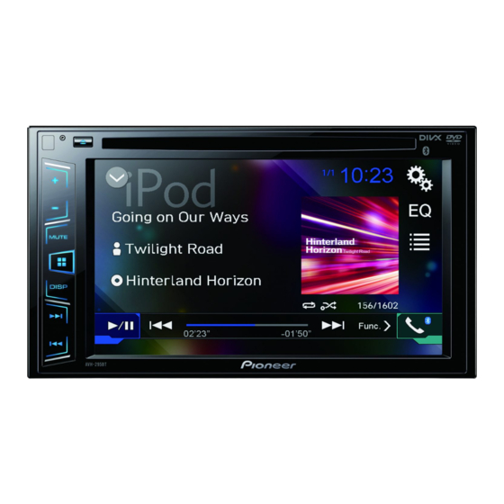 Pioneer AVH-295BT Manuales