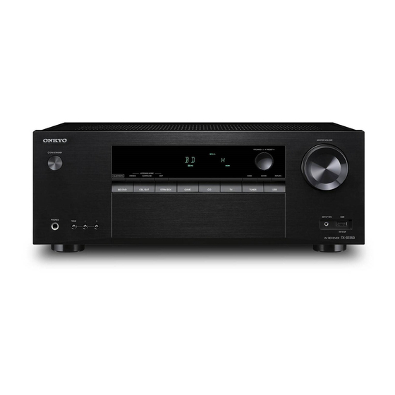 Onkyo TX-SR353 Manuales