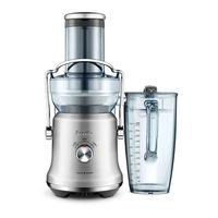 Breville the Juice Fountain Cold Plus Manual De Instrucciones