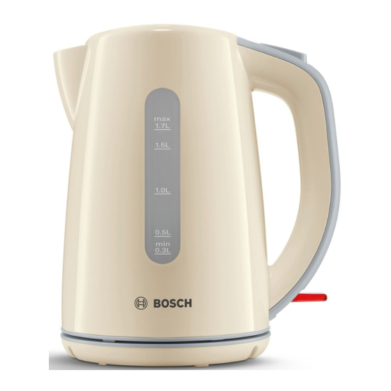 Bosch TWK750 Serie Instrucciones De Uso