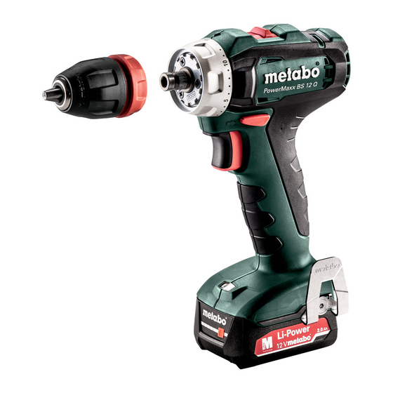 Metabo PowerMaxx BS 12 Manual Original
