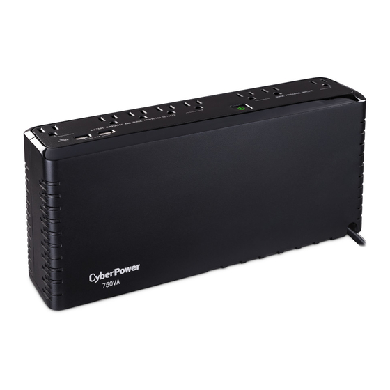 CyberPower SL750U Manual De Usuario