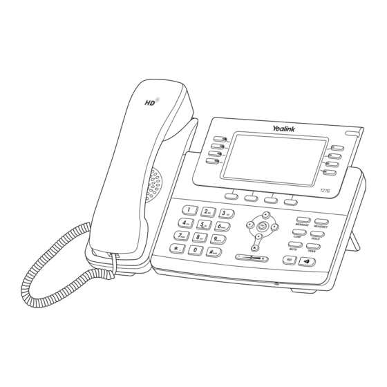 Yealink SIP-T27G Guia De Inicio Rapido