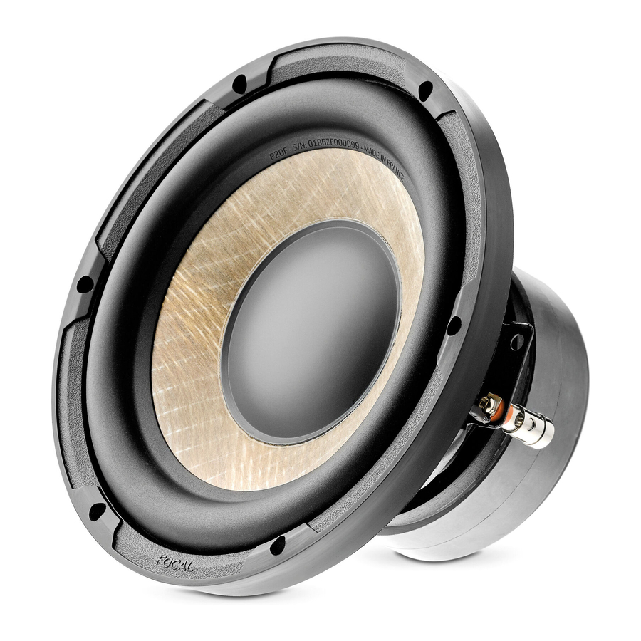 Focal FLAX EVO P 20 FE Manual De Uso