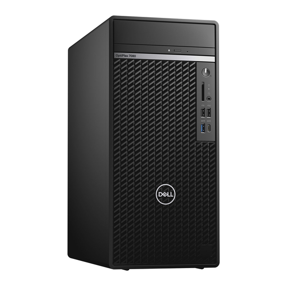 Dell OptiPlex 7080 Tower Guía De Configuración Y Especificaciones
