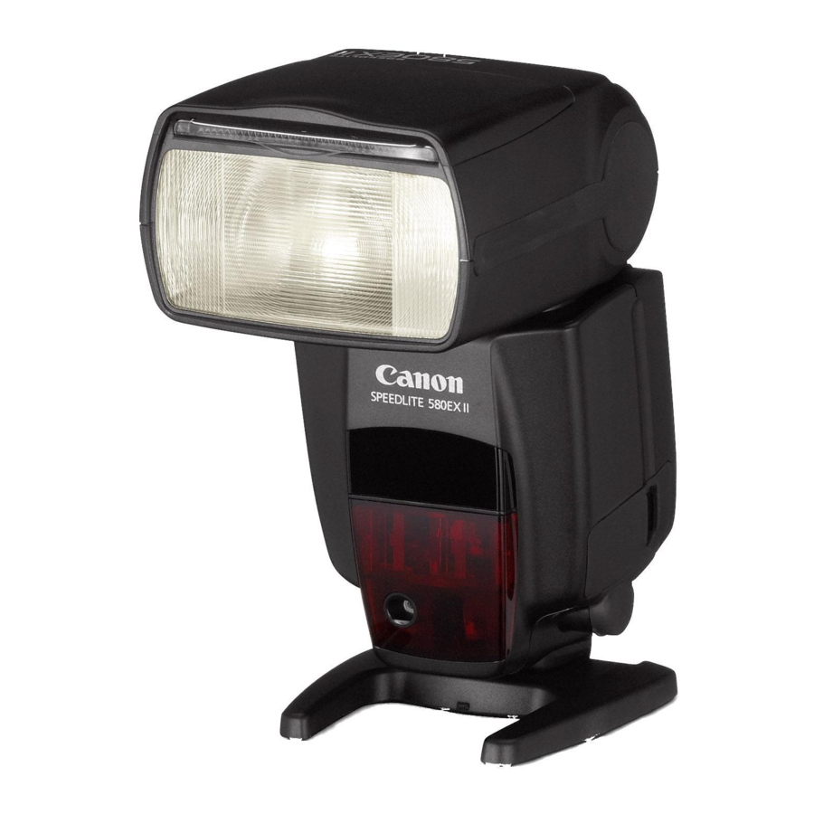 Canon SPEEDLITE 580EX II Manuales