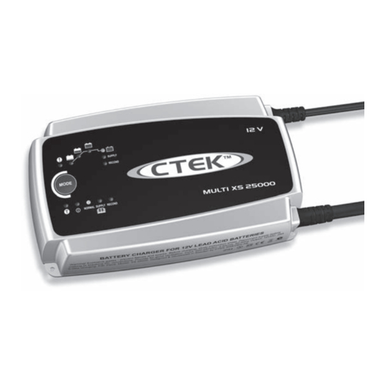 CTEK MULTI XS 25000 Manual Del Usuario